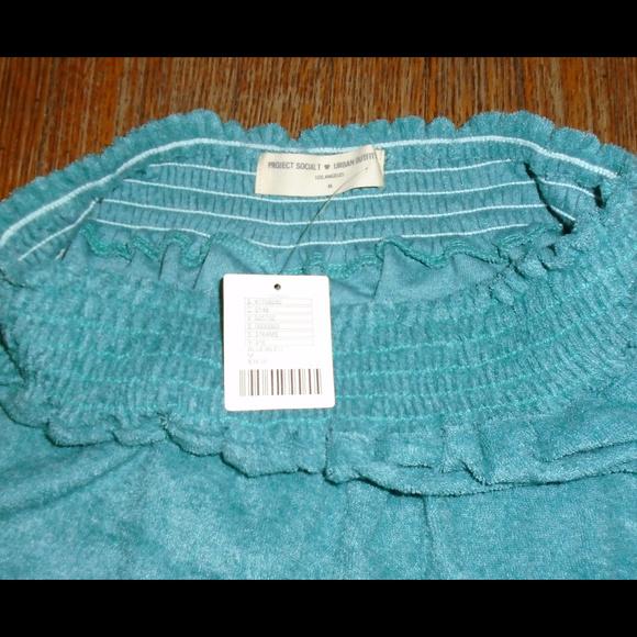 UO Project Social T Canary Blue Mini Skirt - Picture 2 of 3